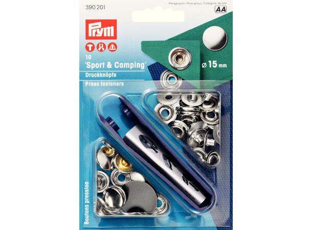 Trykknapper sport og camping